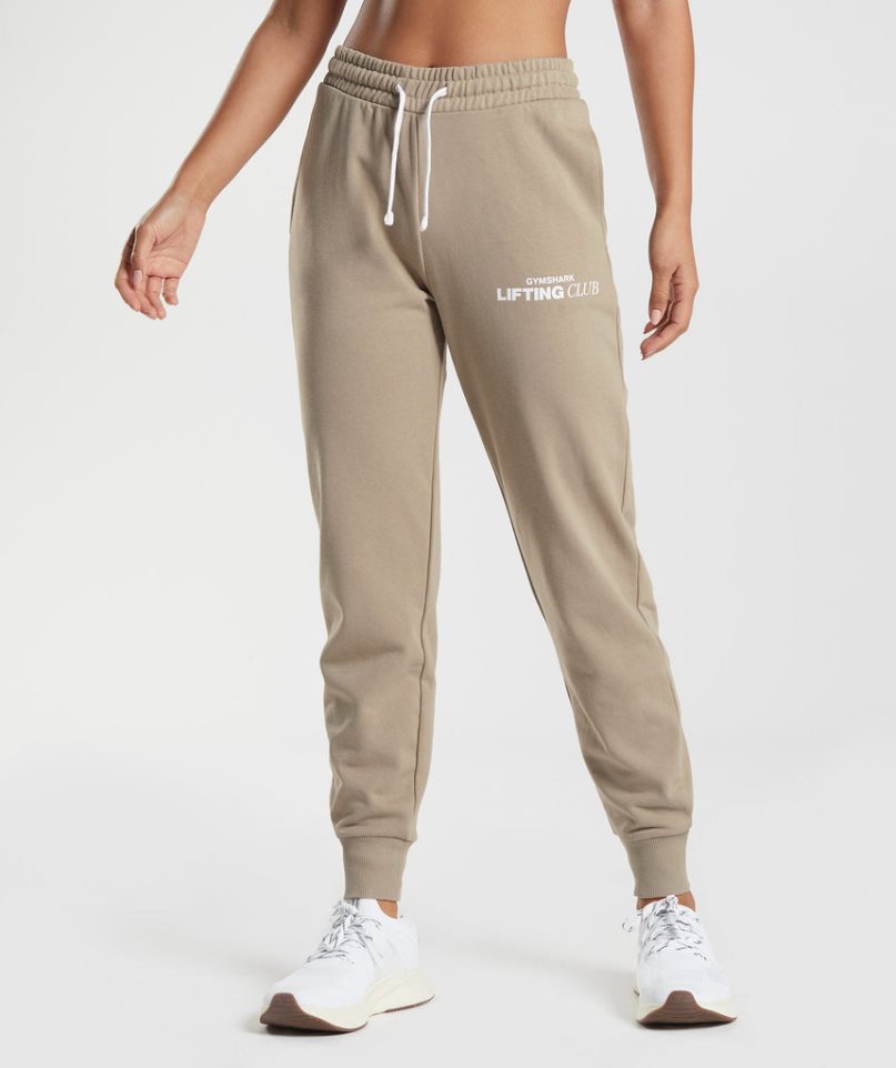 Women\'s Gymshark Social Club Jogger Khaki | CA A617D3